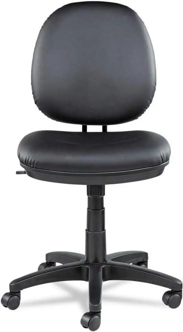 Alt view image 4 of 7 - Alera Interval Series Swivel/Tilt Task Chair, Leather, Black