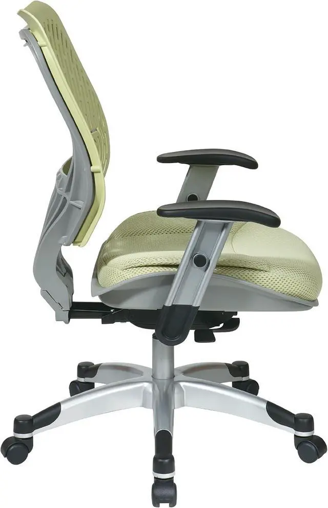 Alt view image 4 of 7 - Space Seating 86 REVV Series Self-Adjusting SpaceFlex Back Office Desk Chair with Lumbar Support and Padded Mesh Seat, Kiwi