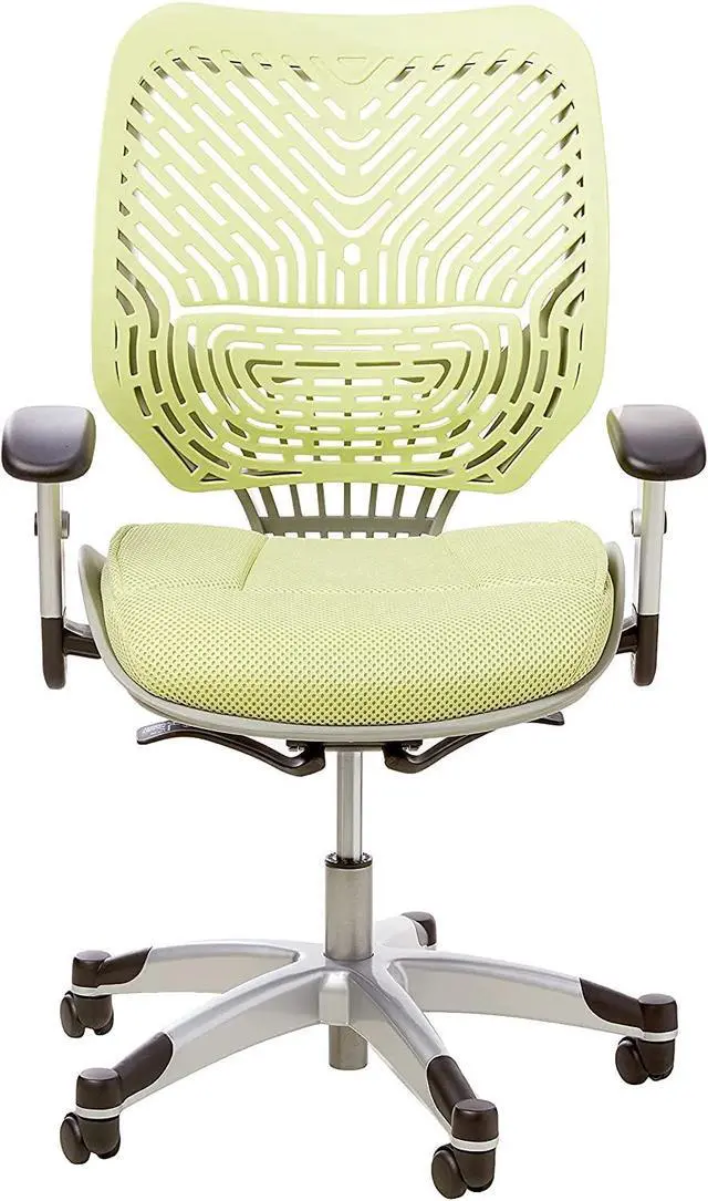 Alt view image 7 of 7 - Space Seating 86 REVV Series Self-Adjusting SpaceFlex Back Office Desk Chair with Lumbar Support and Padded Mesh Seat, Kiwi