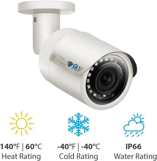 Alt view image 4 of 4 - GW Security 5MP IP PoE Outdoor Indoor Security Camera (GW5037IP)