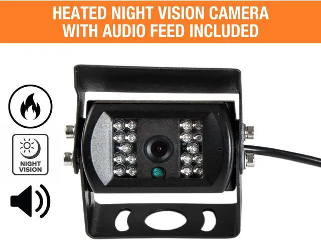 Alt view image 5 of 5 - Buyers Products 8883000 7 inch Backup Camera with Remote Control - 4 Pin | Rearview Vehicle Observation System with Night Vision Monitor Kit for Trucks, RVs, Trailers, Vans and More