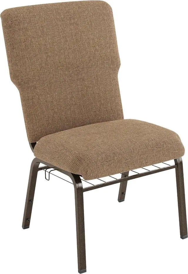 Main image of Flash Furniture Advantage Mixed Tan Discount Church Chair - 21 in. Wide | Durable Construction, Commercial Use