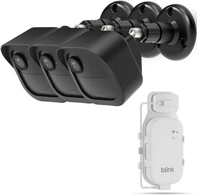 Main image of 3 Pack | All-New Mount for Blink Outdoor 4 and Outdoor Camera 2K+ | Adjustable Design to Improve Viewing Angle | Protective Housing Case Cover | Sync Module Core Mount Included