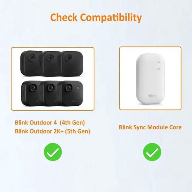 Alt view image 2 of 7 - 3 Pack | All-New Mount for Blink Outdoor 4 and Outdoor Camera 2K+ | Adjustable Design to Improve Viewing Angle | Protective Housing Case Cover | Sync Module Core Mount Included