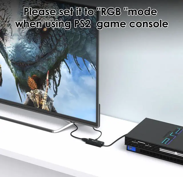 Alt view image 3 of 5 - LVY RCA to HDMI Converter AV to HDMI Adapter Composite/CVBS to HDMI Video Audio Converter, Widely Compatible with Various RCA Equipment for N64, PS2, PC, Laptop, VHS, VCR, Camera DV ect.