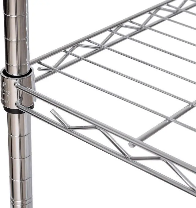 Alt view image 5 of 6 - 4-Tier Steel Wire Shelving, 30" W x 14" D x 49.5" H