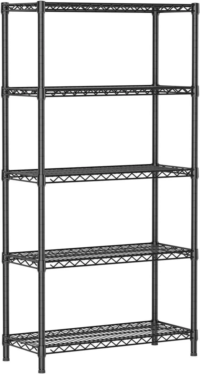 Alt view image 7 of 7 - SINGAYE Shelf Closet Wire ShelvingAdjustable Metal Unit for Laundry Room Organization Bathroom Kitchen Home Garage Storage Pantry Rack Shelves