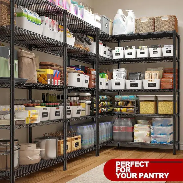 Alt view image 3 of 7 - REIBII 5-Tier Heavy Duty Wire Shelving Unit, 1430LBS Storage Shelf Rack