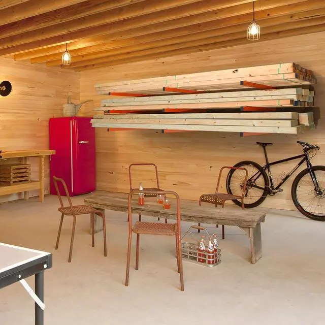 Alt view image 2 of 7 - Ultrawall Wall Mount Wood Organizer and Lumber Storage Rack with 3-Level