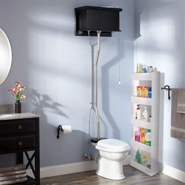 Alt view image 6 of 7 - Laundry Room Organizer, Mobile Shelving Unit Organizer with 5 Large Storage Baskets, Gap Storage Slim Slide Out Pantry Storage Rack for Narrow Spaces