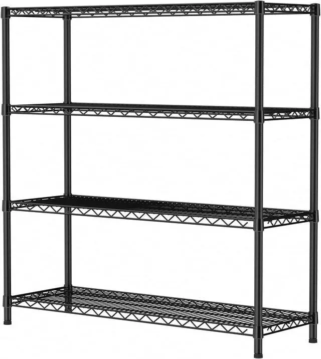 Main image of SINGAYE 4 Shelves Adjustable Shelf Heavy Duty Wire Storage Shelving Metal