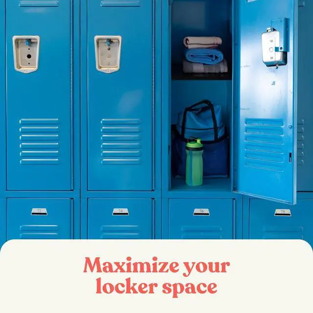 Alt view image 7 of 7 - Home in Bold Metal Adjustable Locker Shelf | Heavy Duty Powder-Coated Steel Locker Organizer for School & Gym (Matte Black)