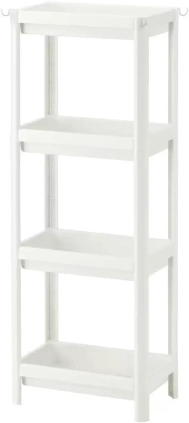 Main image of HIEEY 4 Tier Bathroom Shelf,Bathroom Rack, Shelves Organizer, for Laundry Pantry Kitchen Narrow Places