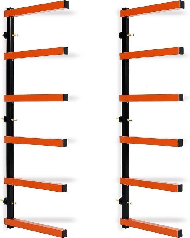 Main image of ECOTRIC Lumber Rack Wall Mount Wood Organizer Lumber Organizer - Heavy Duty