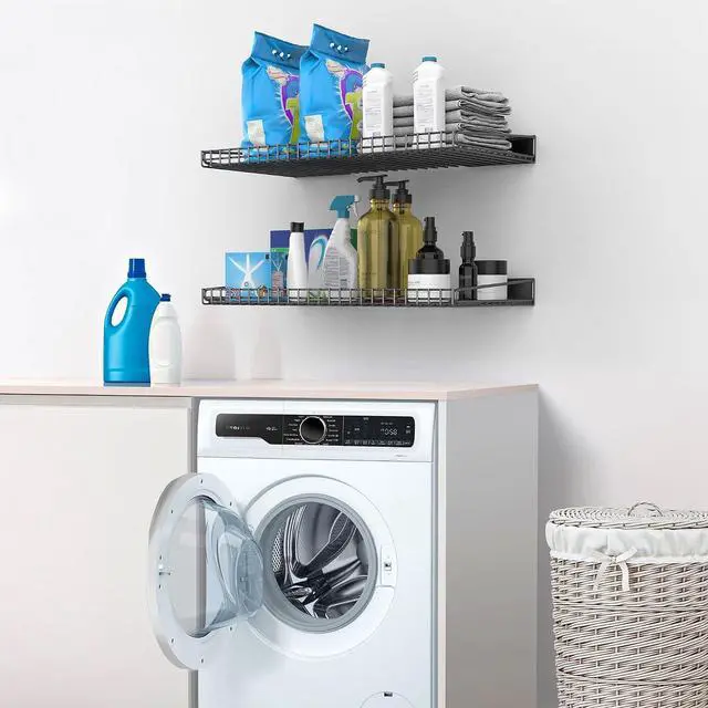 Alt view image 6 of 7 - Ultrawall Wall Mounted Storage Shelf for Garage, 2 Pack Metal Shelf Rack