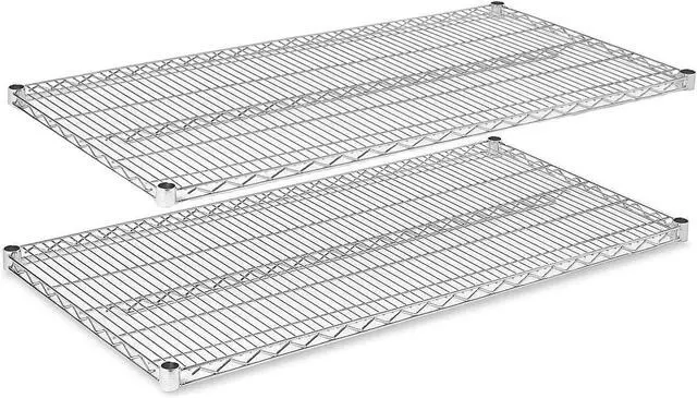 Main image of Chrome Wire Shelving |Pack of 2 Shelves| Heavy Duty NSF Storage Shelves (18''W x 48''L)
