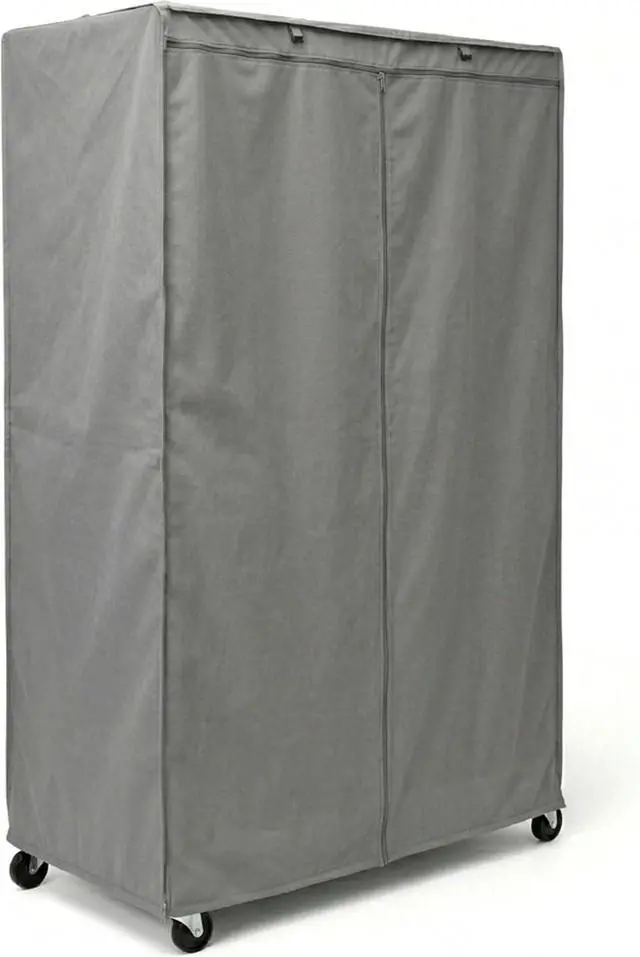 Main image of Formosa Covers Premium Wire Shelf Cover - Perfect Fit for Wire Shelving - Versatile Shelf Covers Protects & Organize - Ideal for Outdoor Storage Shelf - Wire Rack Cover - 48Wx18Dx72H Inches - Grey