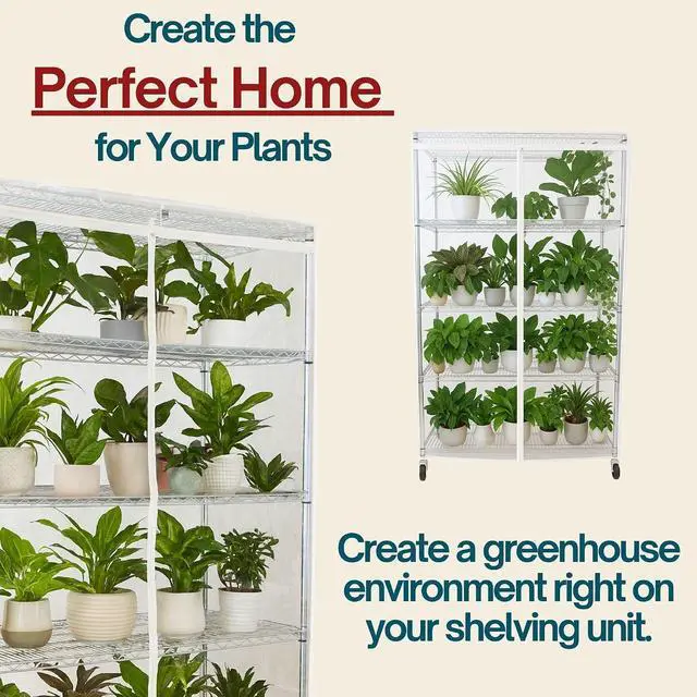 Alt view image 3 of 7 - Formosa Covers Premium All Clear Wire Shelf Cover - Heavy-Duty Storage Solution for Wire Shelving Rack (36Wx18Dx72H) - Waterproof PVC, Multi Zipper - Keep Your Space Clean and Organized