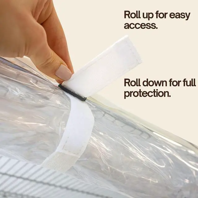 Alt view image 7 of 7 - Formosa Covers Premium All Clear Wire Shelf Cover - Heavy-Duty Storage Solution for Wire Shelving Rack (36Wx18Dx72H) - Waterproof PVC, Multi Zipper - Keep Your Space Clean and Organized