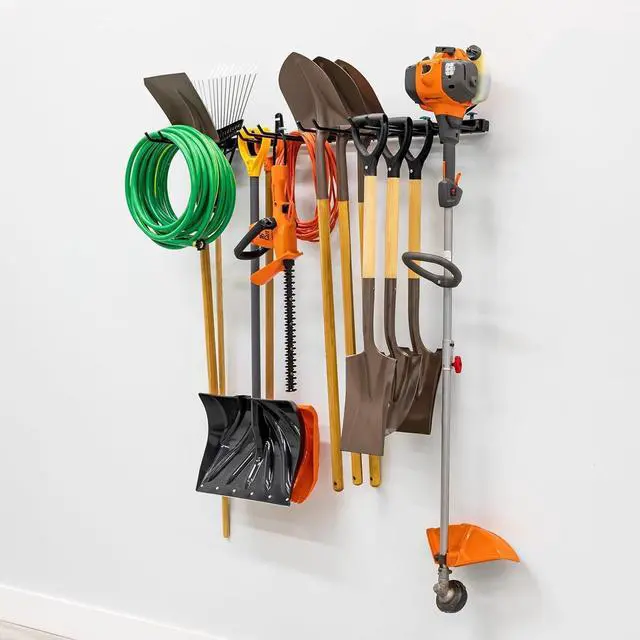 Alt view image 7 of 7 - StoreYourBoard Tool Storage Rack Heavy Duty Garage Tool Organizer Wall Mount for Garden Tools, Rakes, Shovels, Garage Hooks, Steel Gear Hanger Holds 300 lbs