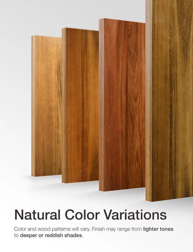 Alt view image 7 of 7 - BATODA Set of 2 Pcs 36" Wood Floating Shelves, Rustic Wooden Storage Shelf