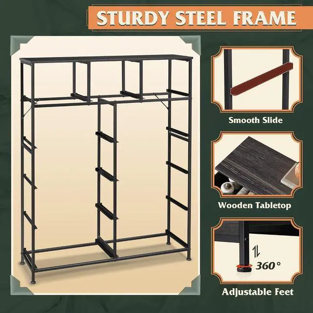 Alt view image 7 of 7 - WLIVE Tall Dresser for Bedroom, 11 Drawer Fabric Dresser, Black Wood Grain