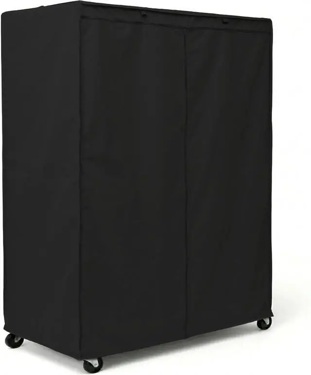Main image of Storage Shelving Unit Cover in Black Color (Multiple Sizes) (60" Wx24 Dx72 H)