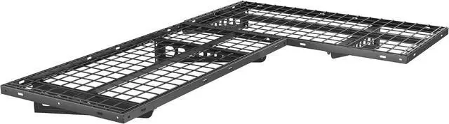 Main image of FLEXIMOUNTS 2 Pack 2x4ft Corner Wall Shelving Garage Storage Rack, Black