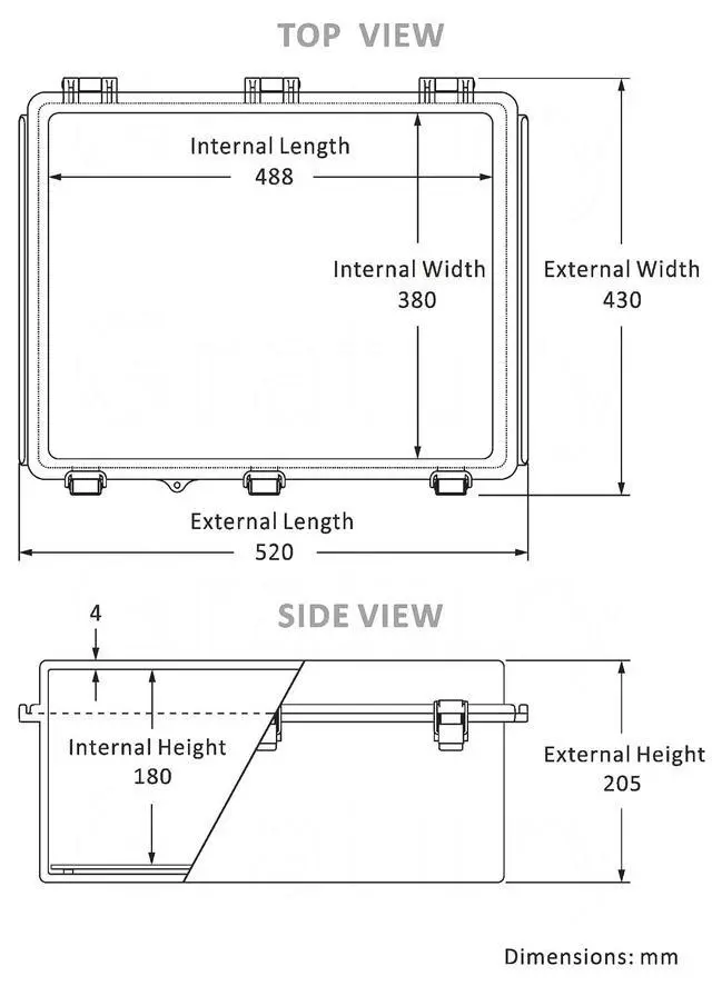 Alt view image 3 of 6 - Gratury Junction Box, IP67 Waterproof Plastic Enclosure for Electrical Project, Hinged Grey Cover, Includes Mounting Plate and Wall Bracket