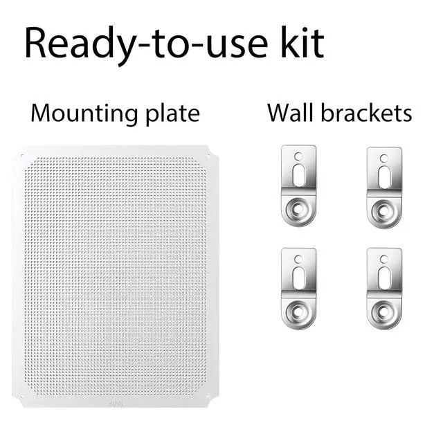 Alt view image 5 of 6 - Gratury Junction Box, IP67 Waterproof Plastic Enclosure for Electrical Project, Hinged Grey Cover, Includes Mounting Plate and Wall Bracket