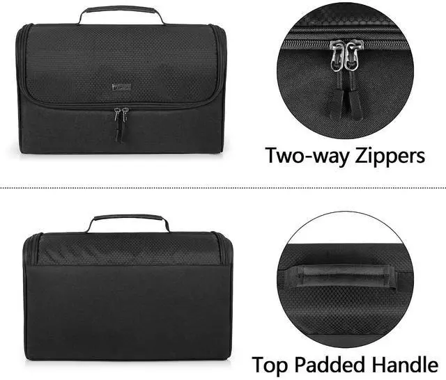 Alt view image 4 of 7 - Trunab Game Disc Case Hold Up to 24 Discs, Portable Gaming Organizer, Black