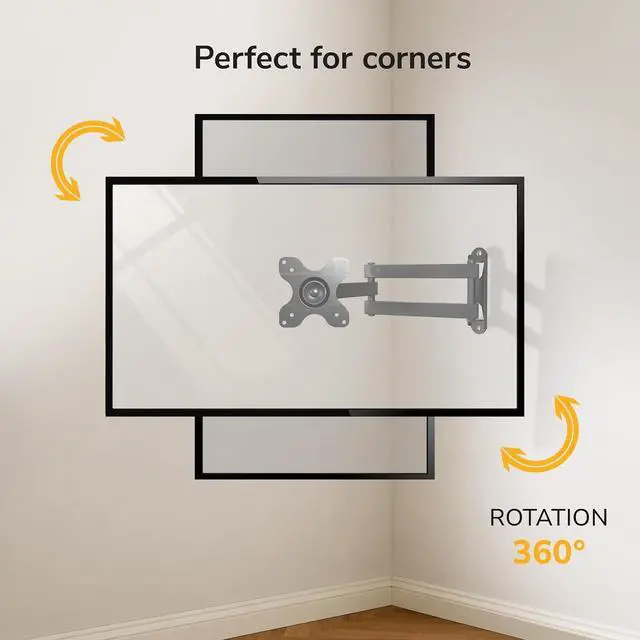 Alt view image 4 of 7 - Mount-It! Small TV Wall Mount, 19-30", 33 lbs
