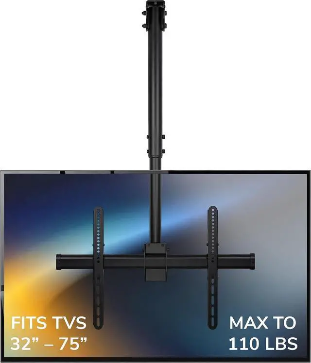 Main image of Mount-It! TV Ceiling Mount, 32-75", 110 lbs, MI-509B