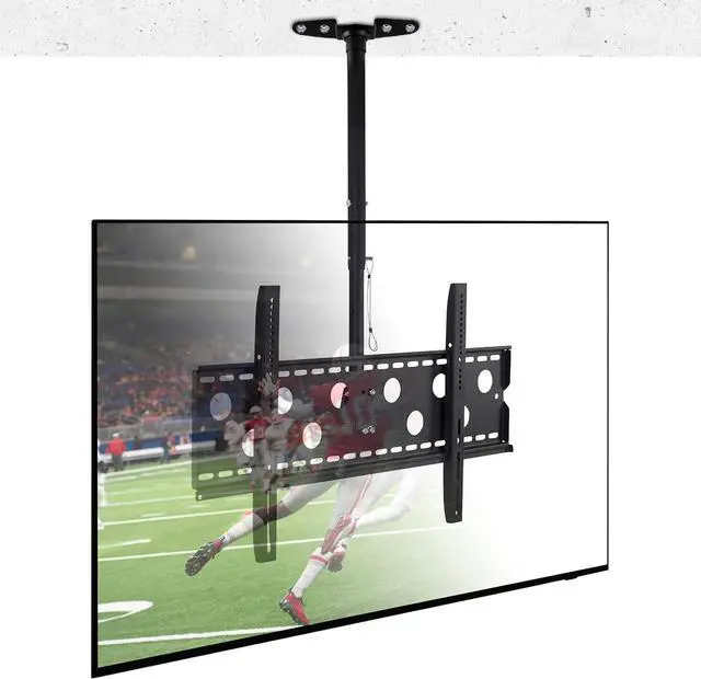 Alt view image 2 of 7 - Mount-It! Ceiling TV Mount for 4298 Inch TVs Full Motion Swivel, Tilt & Height Adjustable Bracket, 220 lb Heavy-Duty Capacity, VESA 800x450, Sloped Ceilings & Corners Home & Commercial Use