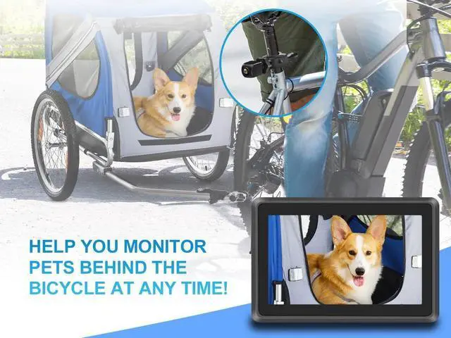 Alt view image 7 of 7 - PARKVISION Bike Rear View Camera with 5000mAh 1080P HD 4.3" Monitor