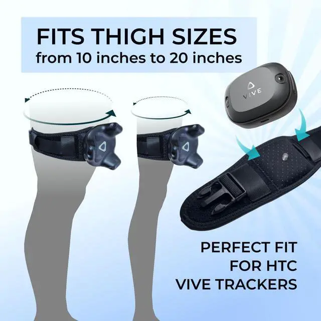 Alt view image 3 of 7 - Leg Straps - Vive Trackers Straps for HTC Vive 3.0, 2.0, Ultimate & Tundra
