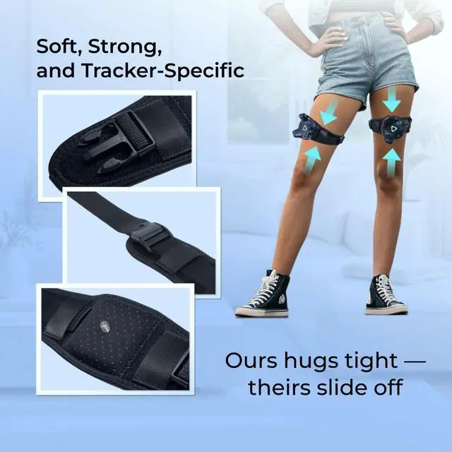 Alt view image 5 of 7 - Leg Straps - Vive Trackers Straps for HTC Vive 3.0, 2.0, Ultimate & Tundra