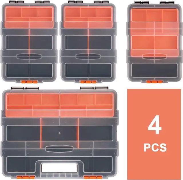 Alt view image 2 of 7 - Makitoyo MP009 Hardware & Parts Organizers Versatile and Durable Storage Toolbox, 4PCS Set