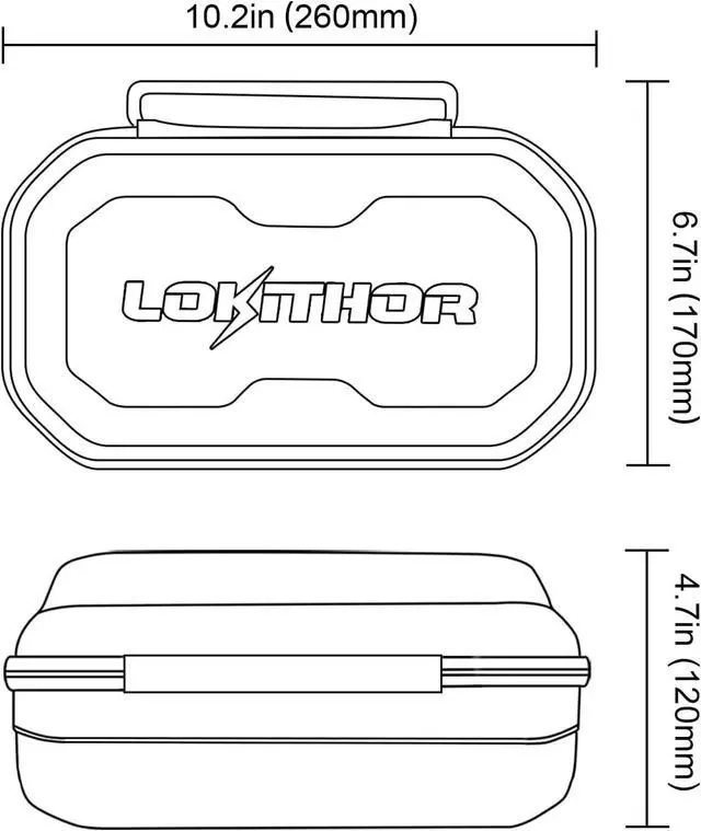 Alt view image 2 of 7 - LOKITHOR CASE003 J-Series Jump Starter Storage EVA Protection Case