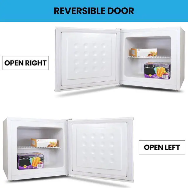 Alt view image 3 of 7 - Koolatron 1.2 Cubic Feet Capacity White Upright freezer - 1 wired shelf, Garage Ready, Meat Storage, Manual Defrost, Space Saving, Congelador For Home, Apartment, Basement, Dorm, Room