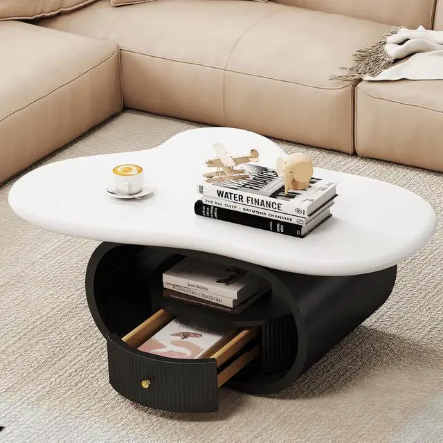 Alt view image 3 of 7 - COSVALVE Cloud Coffee Table with Storage Drawer, Side Table for Living Room