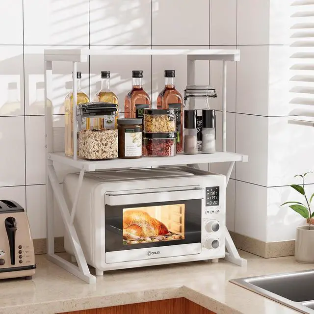 Alt view image 7 of 7 - aboxoo Printer Stand for Desk to Save Space, Metal+Wood for Home Office