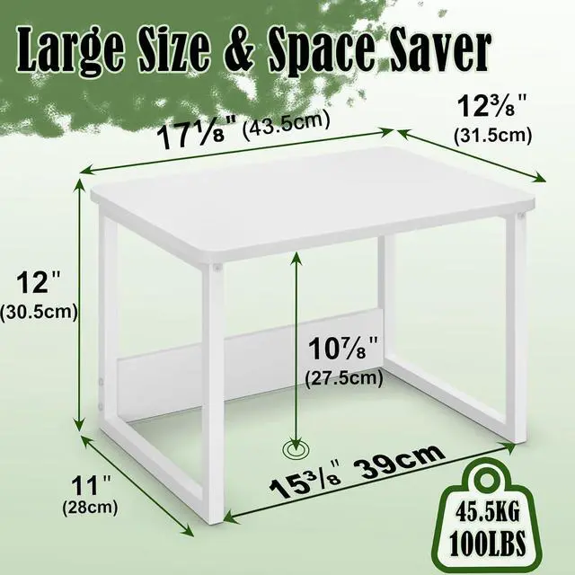 Alt view image 6 of 7 - MARTY Printer Stand for Desk, Desktop Shelf Printer Riser for Home Office