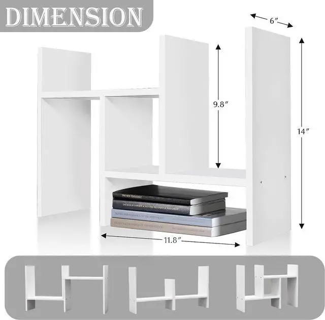 Alt view image 2 of 7 - MASAKA B&W Adjustable Stackable Office Supplies Desk Organizer