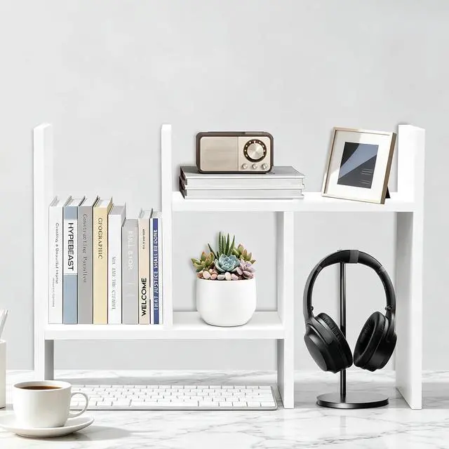 Alt view image 7 of 7 - MASAKA B&W Adjustable Stackable Office Supplies Desk Organizer