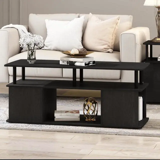 Alt view image 2 of 6 - Furinno JAYA TV Stand for TVs up to 50 Inch with Open Storage, Blackwood