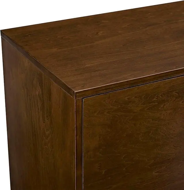 Alt view image 6 of 7 - Walker Edison Mid Century Modern-TV Stand Console with 3 Drawers and Closed Cabinet Storage, 60", Walnut