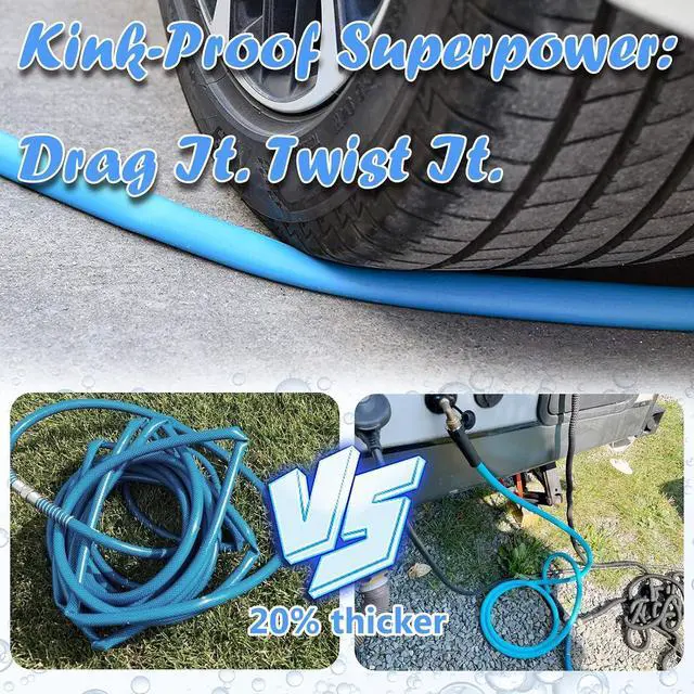 Alt view image 3 of 7 - Cupohus RV Water Hose 35FT, 5/8" Extra Thick Wall Drinking Water Hose
