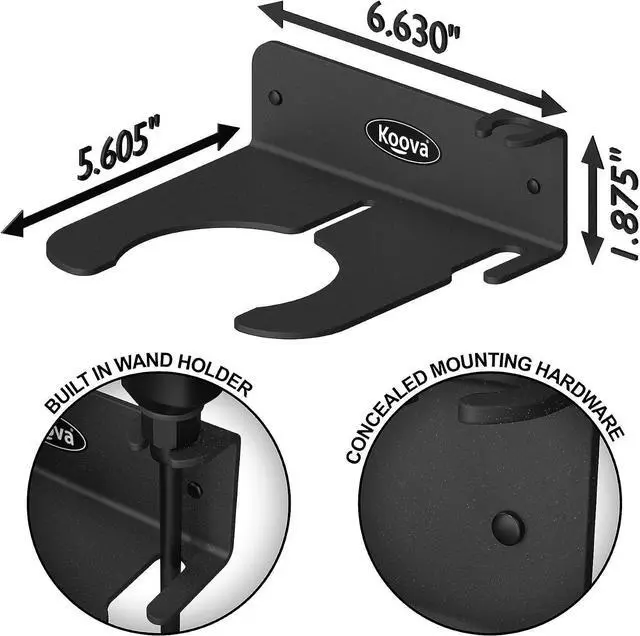 Alt view image 3 of 6 - Koova Garden Pump Sprayer Holder | Wall Mounted Garden Tool Garage Organizer and Storage | FIts Round Bottles up to 2.5 Gallons | for Lawn, Plant, Water Sprayers