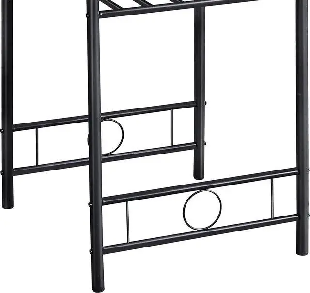 Alt view image 7 of 7 - Topeakmart 3 Piece Round Dining Table Set for 2 w/Shelf Storage Drift Brown